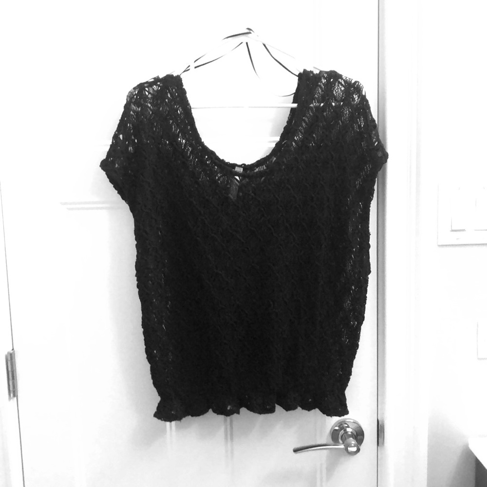 Black Knit Free People Shirt